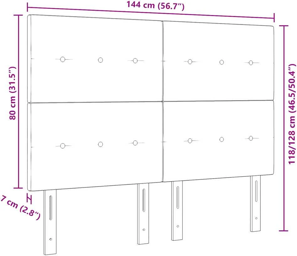LED galvūgalis Taupe audinys