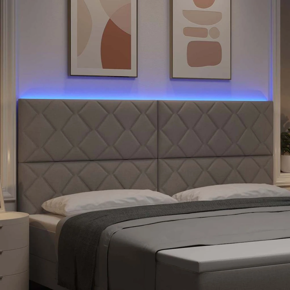 LED galvūgalis Taupe audinys