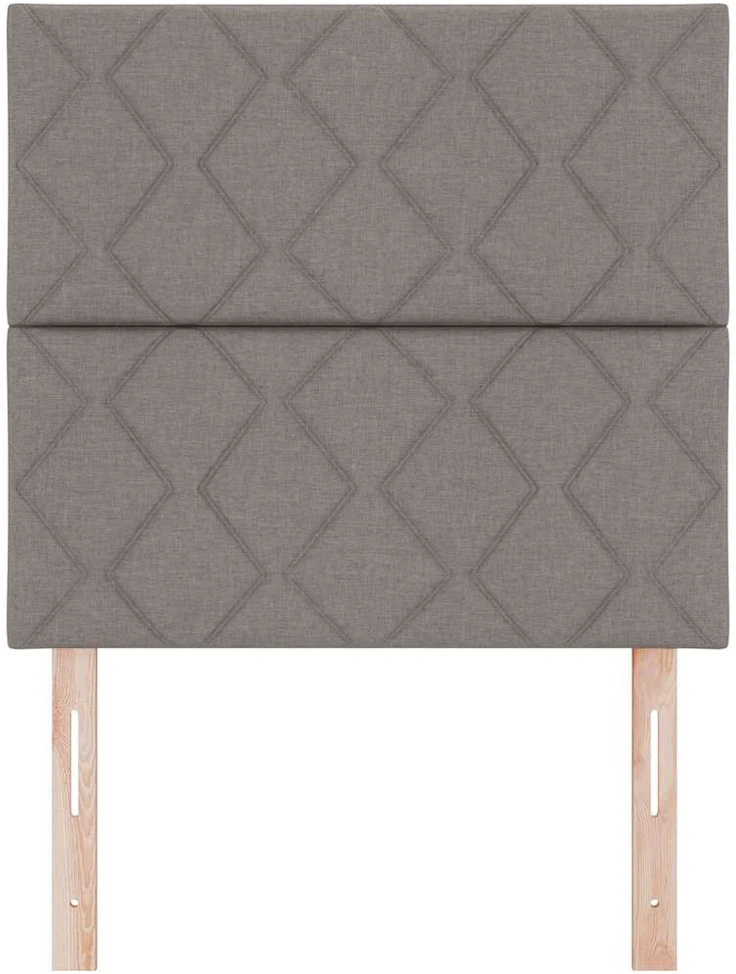 LED galvūgalis Taupe audinys