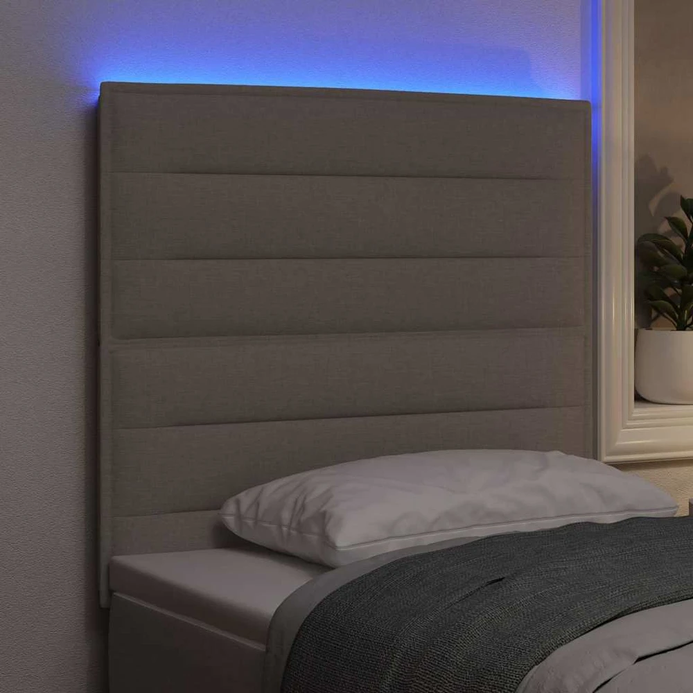 LED galvūgalis Taupe audinys