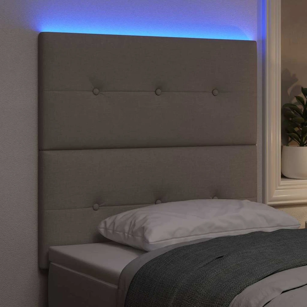 LED galvūgalis Taupe audinys