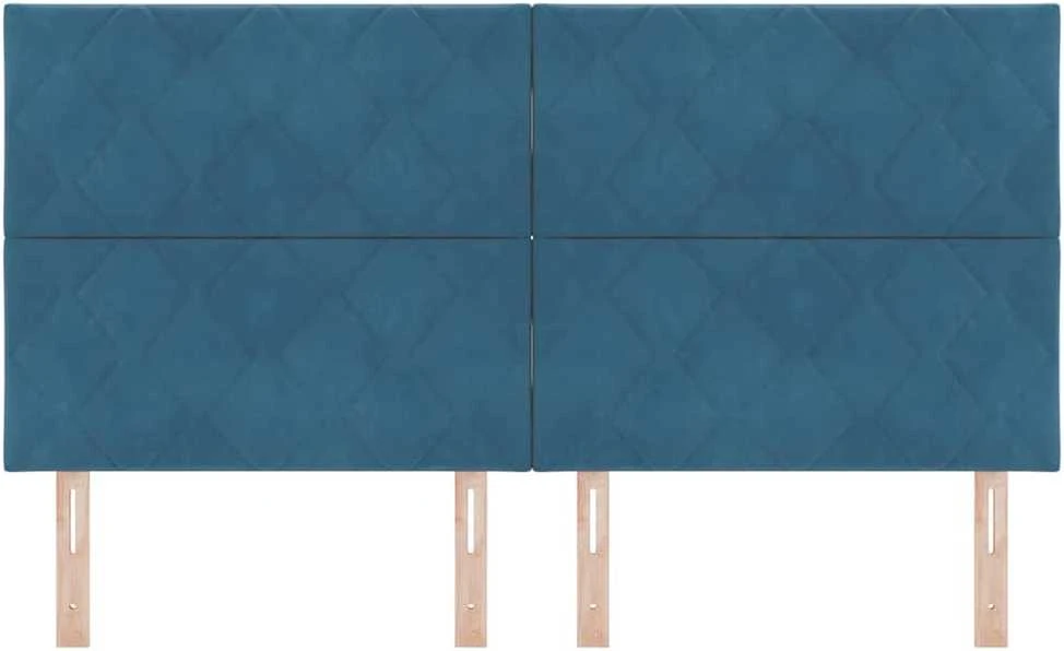 LED galvūgalis Tamsiai mėlyna 180 cm Aksomas