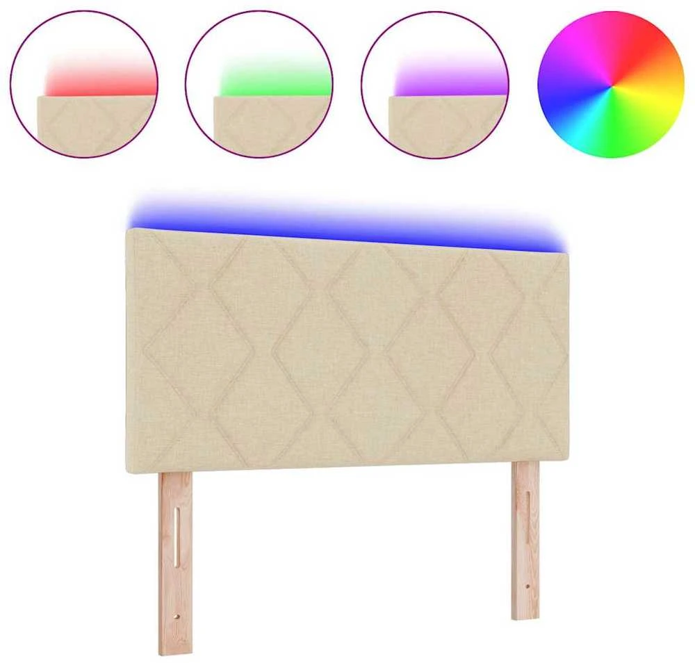 LED galvūgalis Kreminė audinys