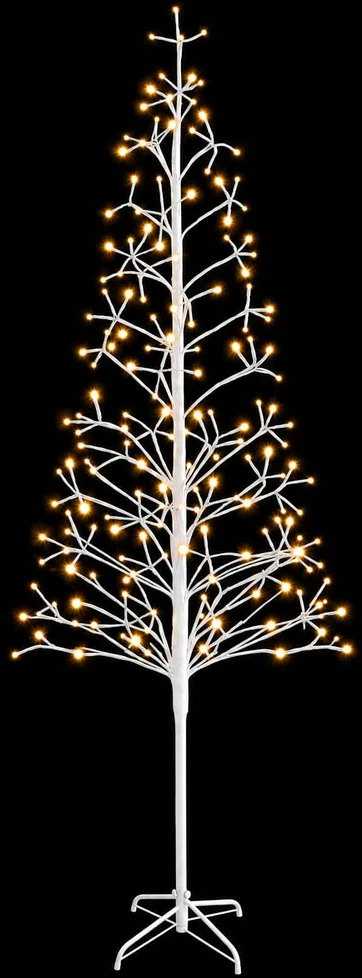 LED girliandų Kalėdų eglutė Balta 47 x 240 cm Plienas 268 LED