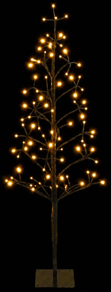 LED girliandų Kalėdų eglutė Juoda 18 x 18 x 120 cm Plienas