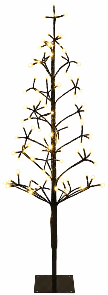 LED girliandų Kalėdų eglutė Juoda 18 x 18 x 120 cm Plienas