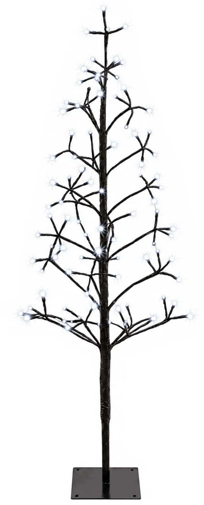 LED girliandų Kalėdų eglutė Juoda 18 x 18 x 120 cm Plienas