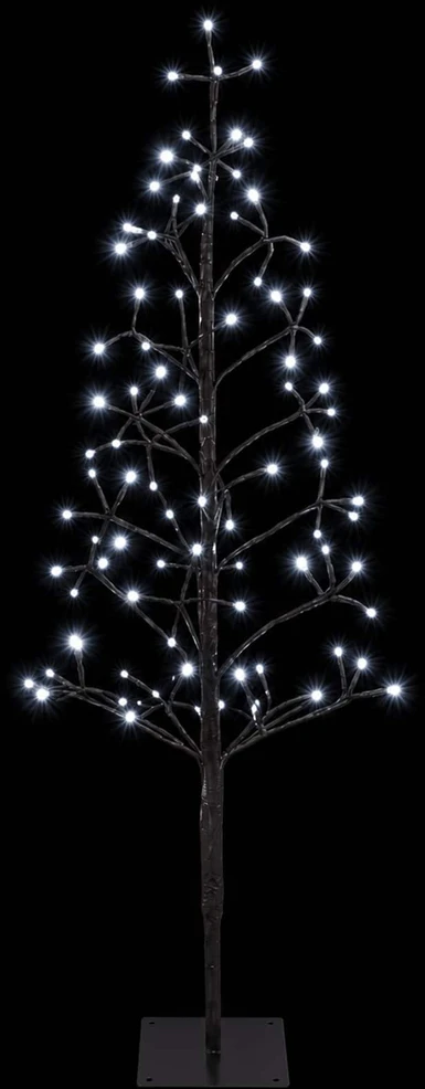 LED girliandų Kalėdų eglutė Juoda 18 x 18 x 120 cm Plienas