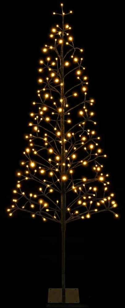 LED girliandų Kalėdų eglutė Juoda 20 x 20 x 180 cm Plienas