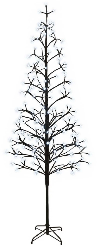 LED girliandų Kalėdų eglutė Juoda 47 x 210 cm Plienas 228 LED