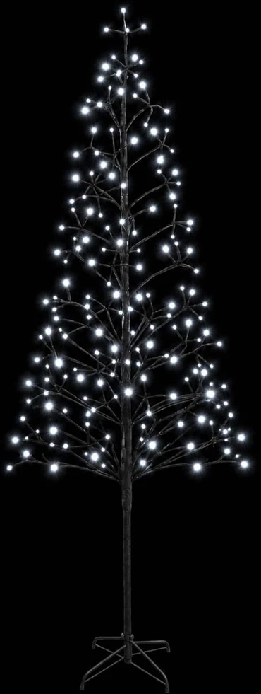 LED girliandų Kalėdų eglutė Juoda 47 x 240 cm Plienas 268 LED