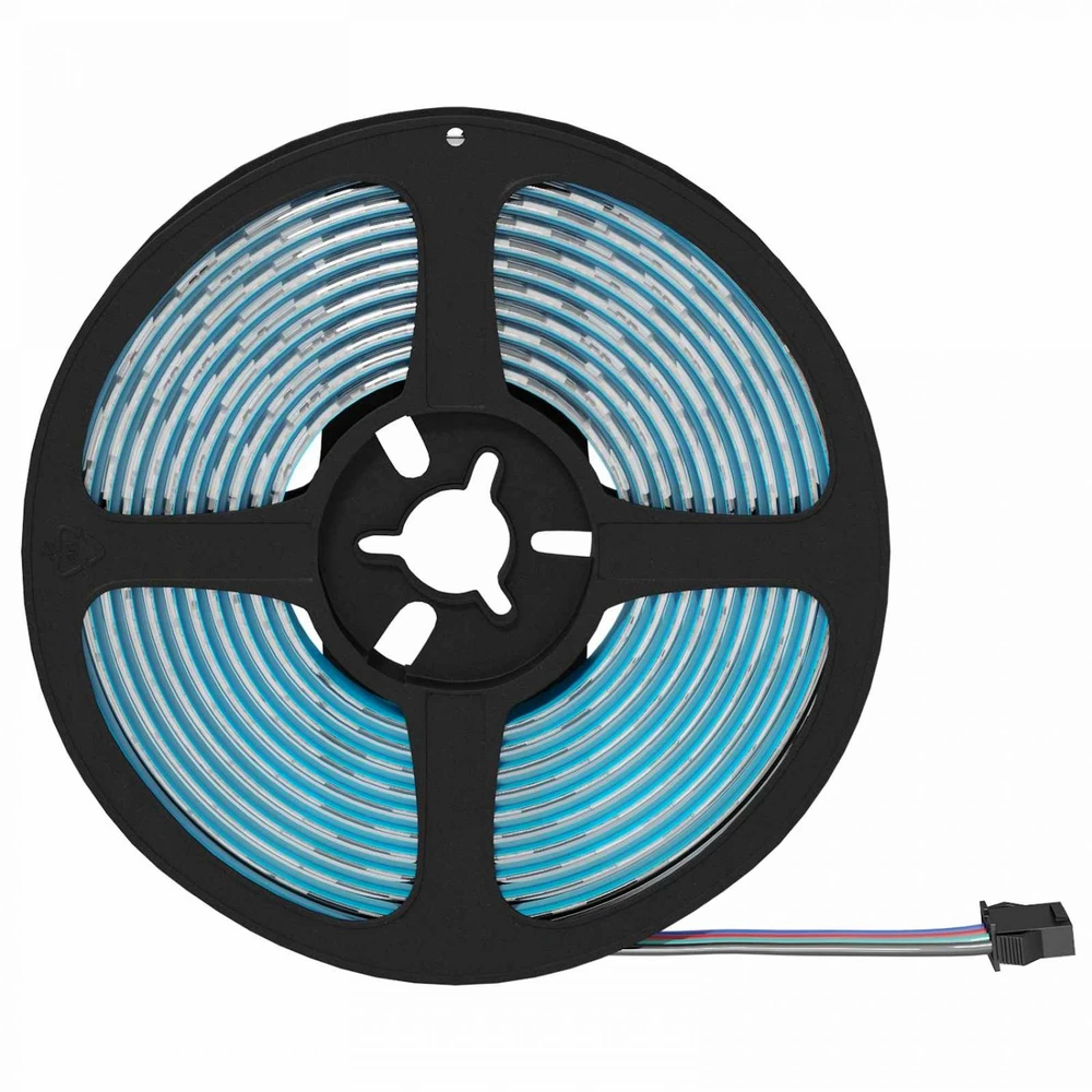 LED juosta 12 vnt. Juoda ir permatoma Varis ir plastikas