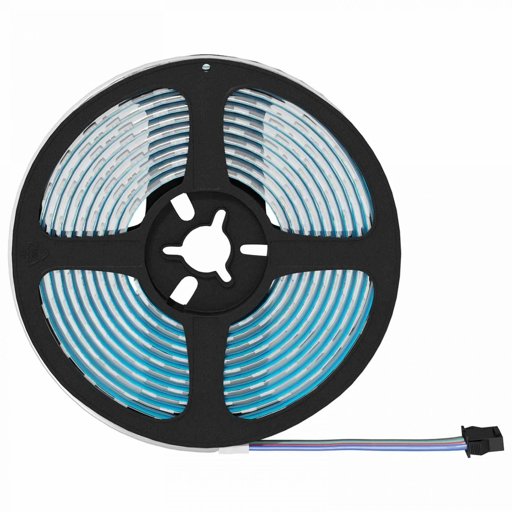 LED juosta 12 vnt. Juoda ir permatoma Varis ir plastikas