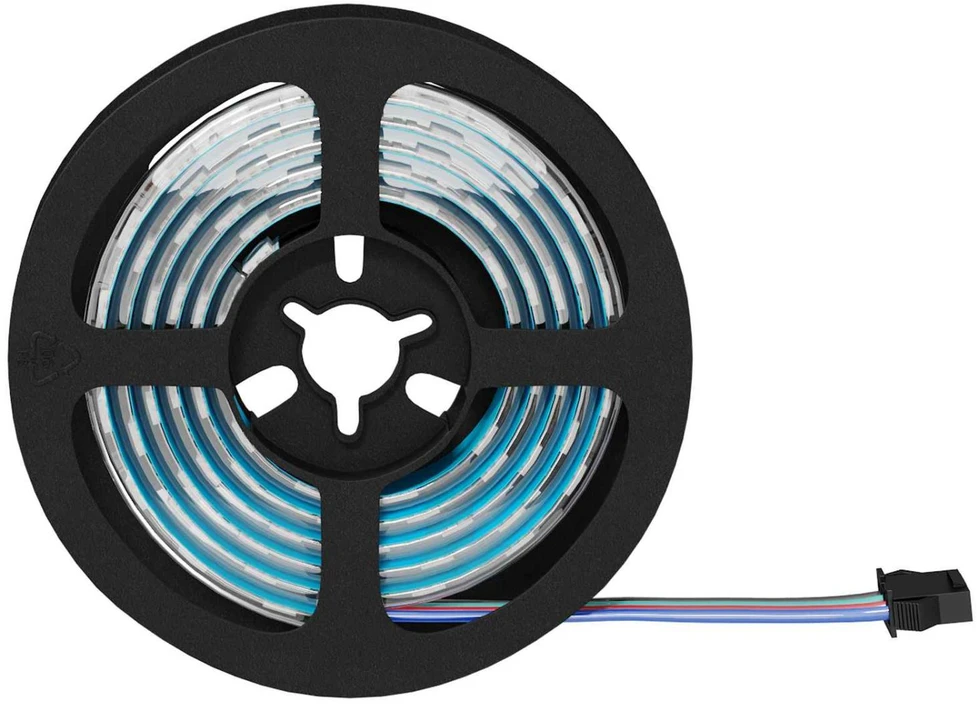 LED juosta 12 vnt. Juoda ir permatoma Varis ir plastikas