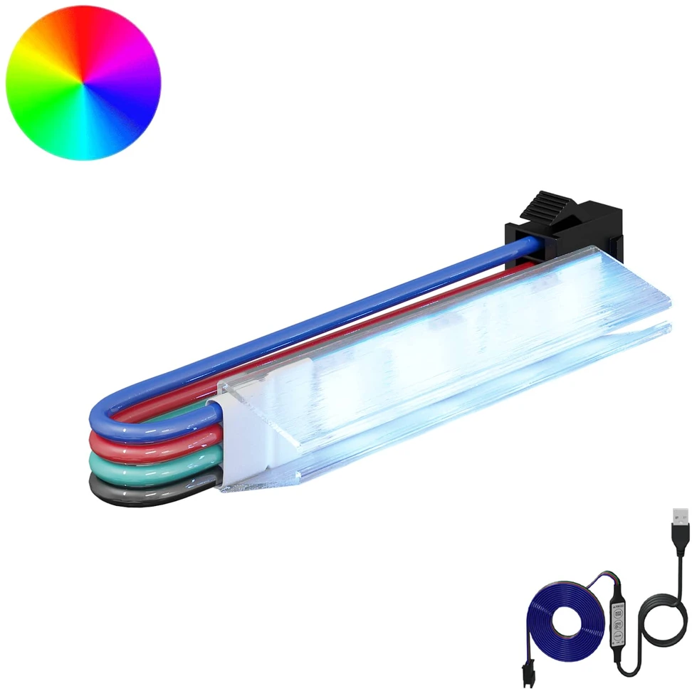 LED juosta 12 vnt. Juoda ir Balta Varis ir plastikas
