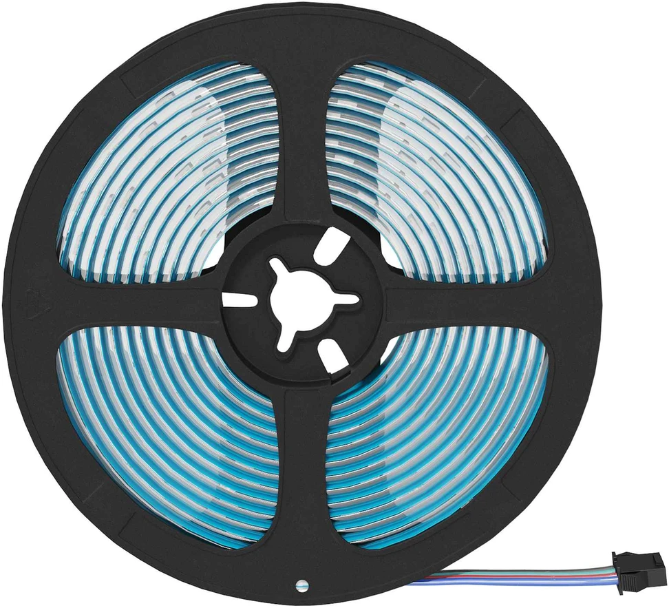 LED juosta 12 vnt. Juoda ir permatoma Varis ir plastikas