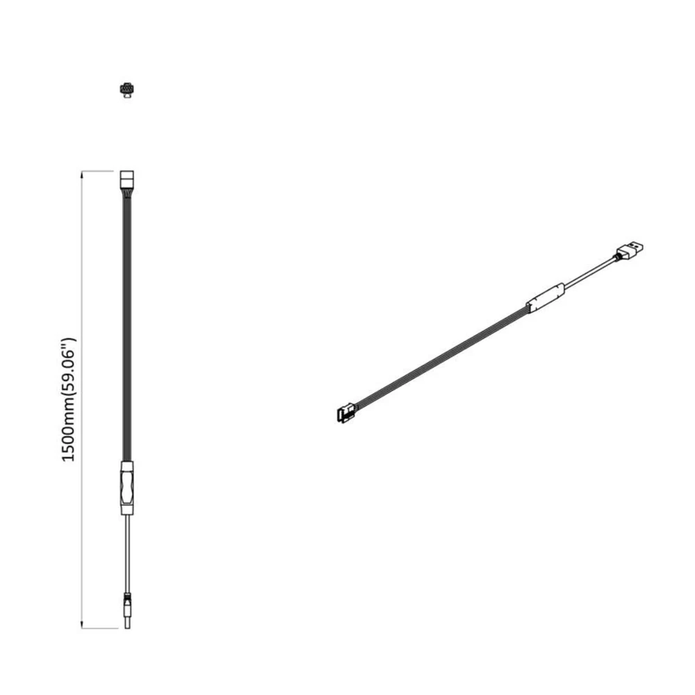 LED juosta 12 vnt. Juoda ir permatoma Varis ir plastikas
