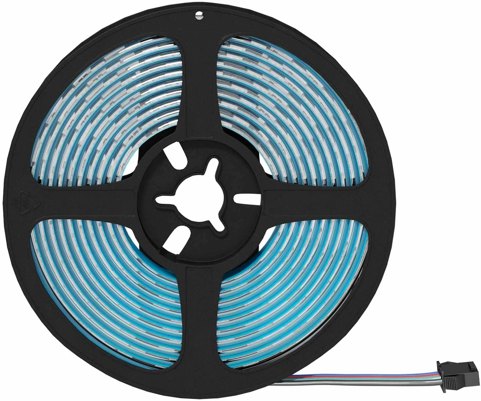 LED juosta 12 vnt. Juoda ir permatoma Varis ir plastikas