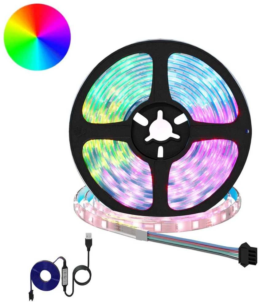 LED juosta 2 vnt. Juoda ir permatoma Varis ir plastikas