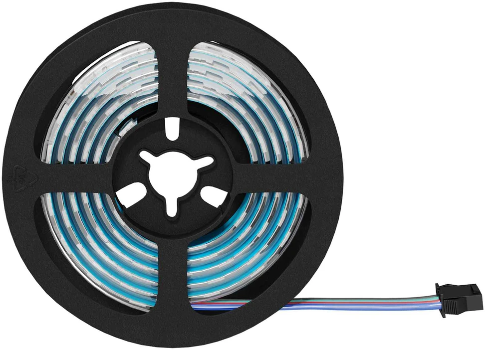 LED juosta 2 vnt. Juoda ir permatoma Varis ir plastikas
