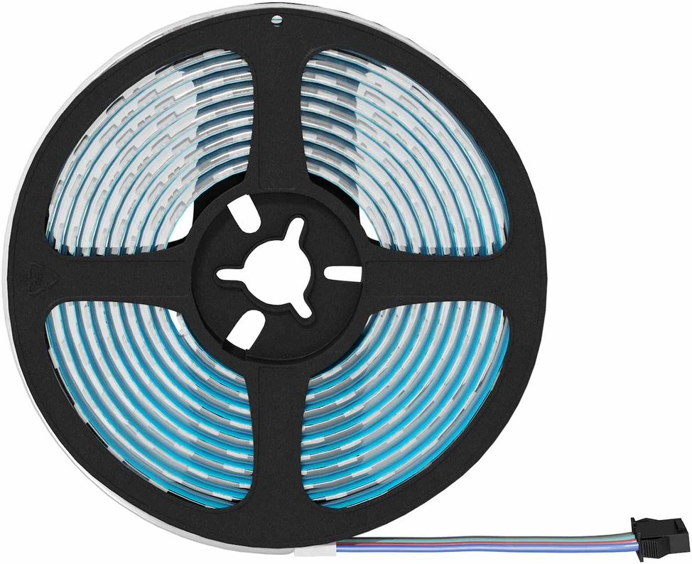 LED juosta 2 vnt. Juoda ir permatoma Varis ir plastikas