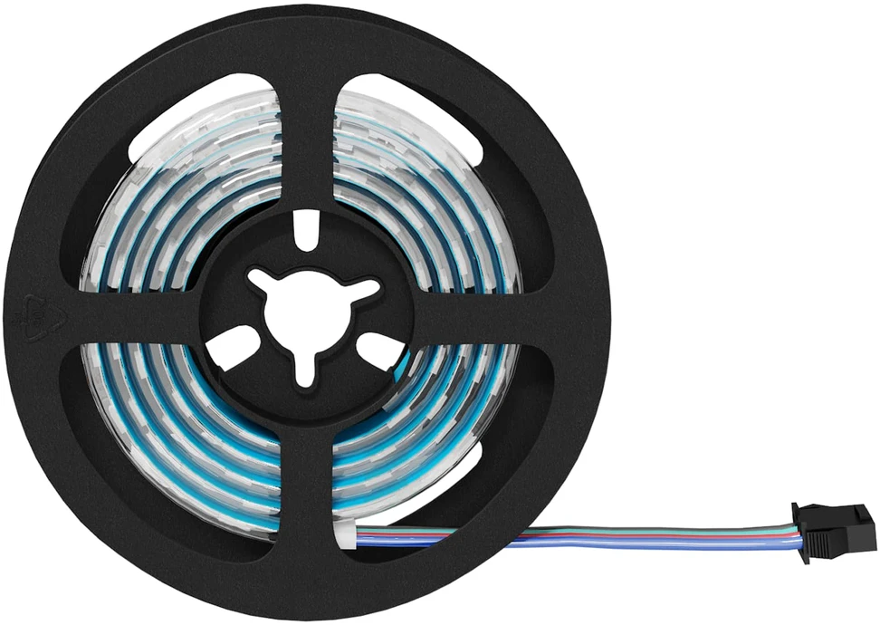 LED juosta 2 vnt. Juoda ir permatoma Varis ir plastikas