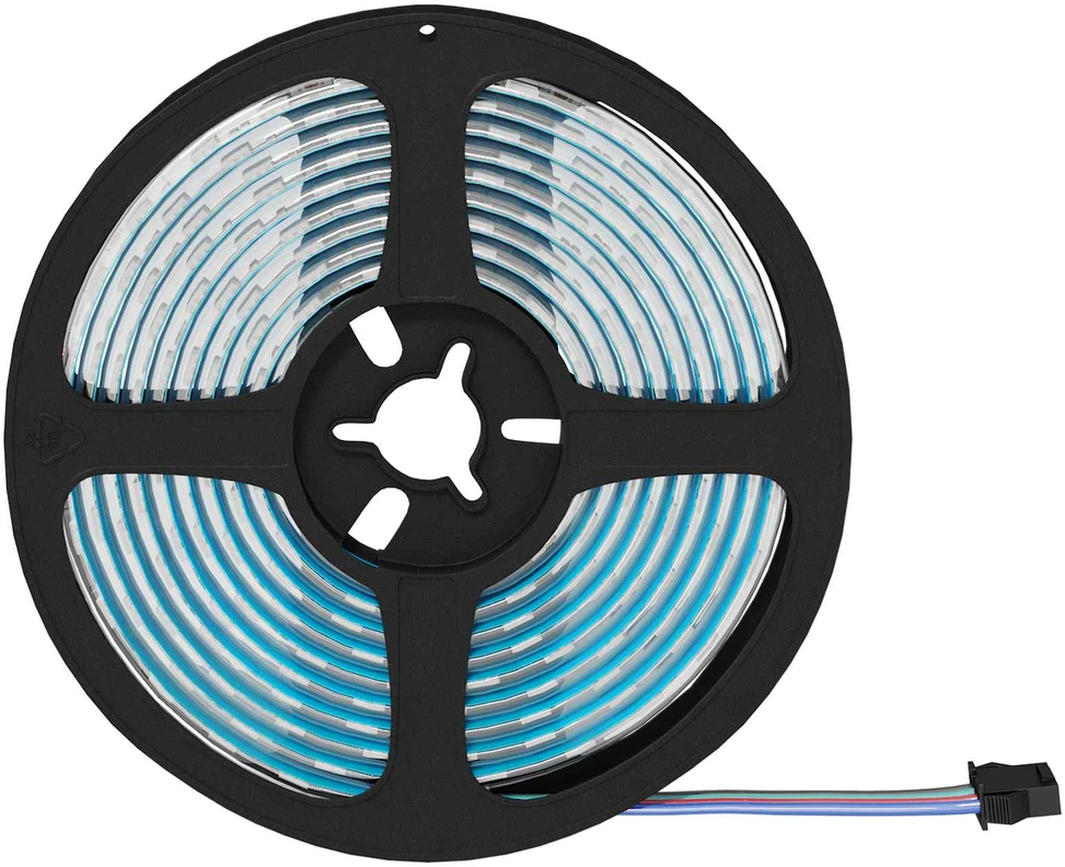 LED juosta 2 vnt. Juoda ir permatoma Varis ir plastikas