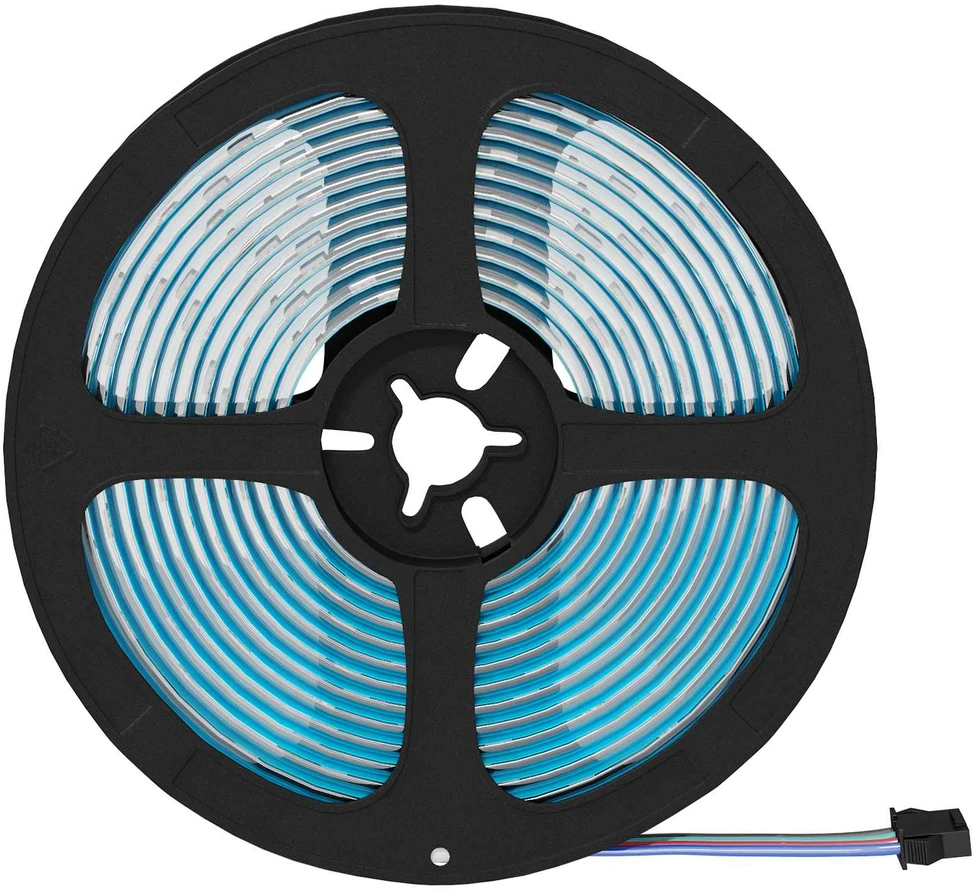 LED juosta 2 vnt. Juoda ir permatoma Varis ir plastikas