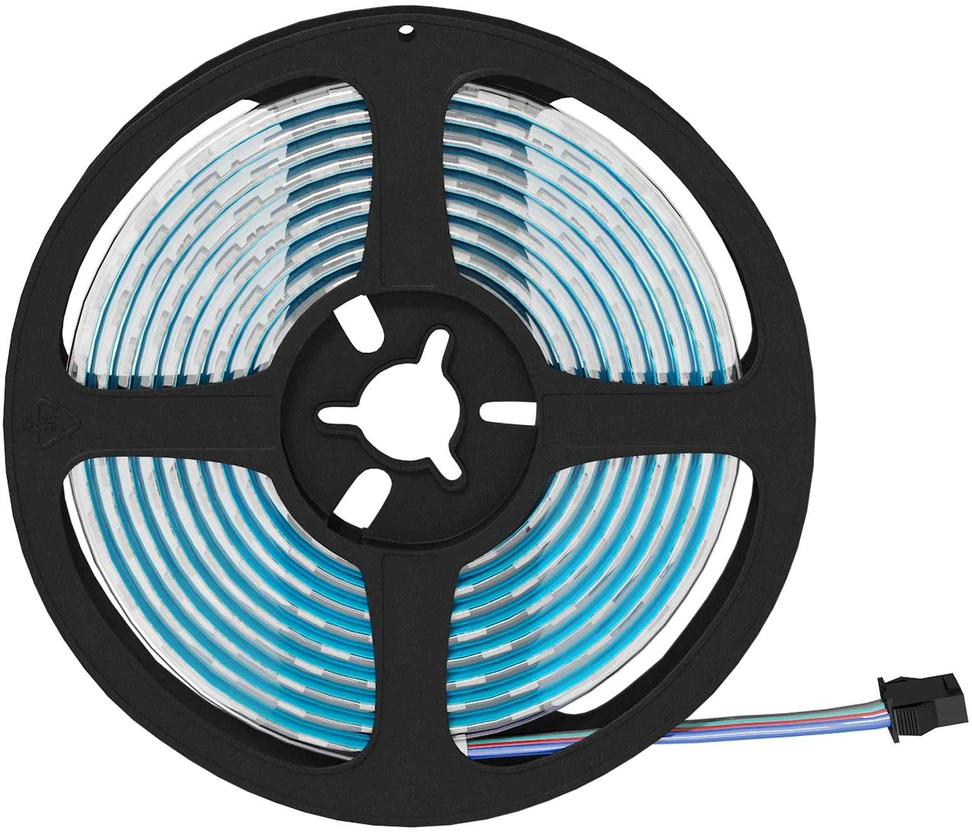 LED juosta 2 vnt. Juoda ir permatoma Varis ir plastikas
