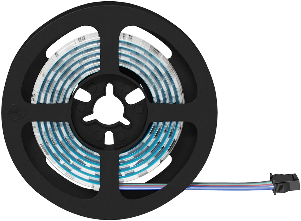 LED juosta 2 vnt. Juoda ir permatoma Varis ir plastikas