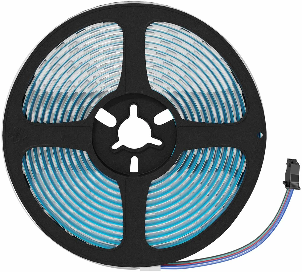 LED juosta 2 vnt. Juoda ir permatoma Varis ir plastikas