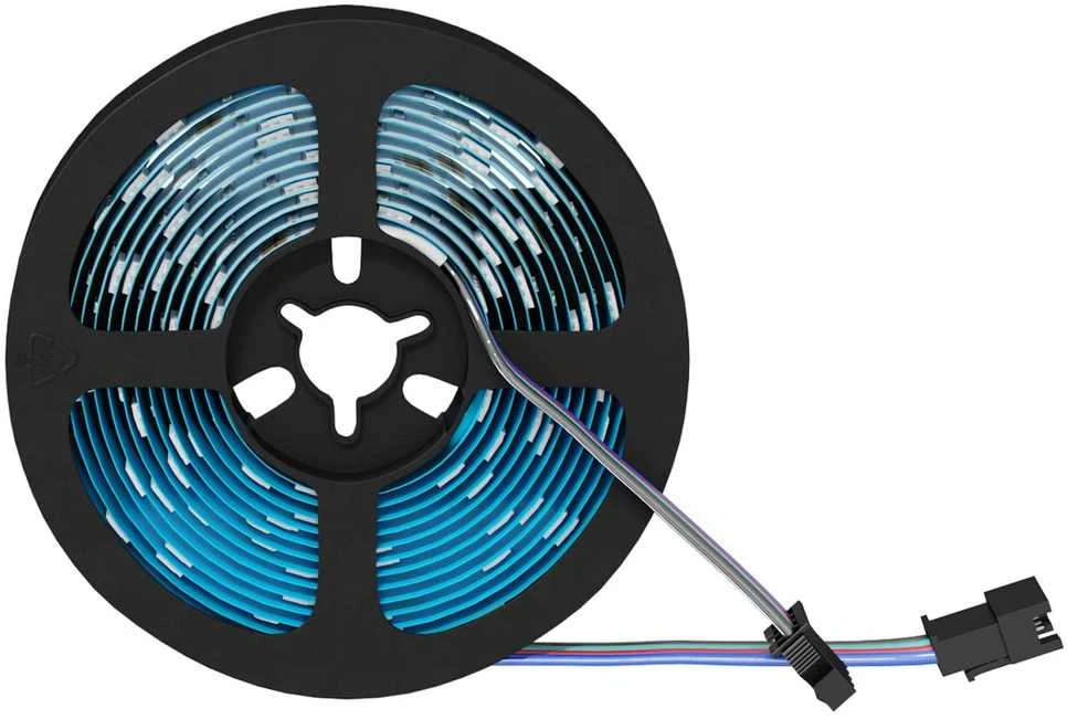 LED juosta 2 vnt. Juoda ir permatoma Varis ir plastikas