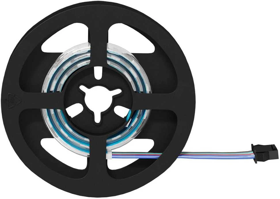 LED juosta 2 vnt. Juoda ir permatoma Varis ir plastikas