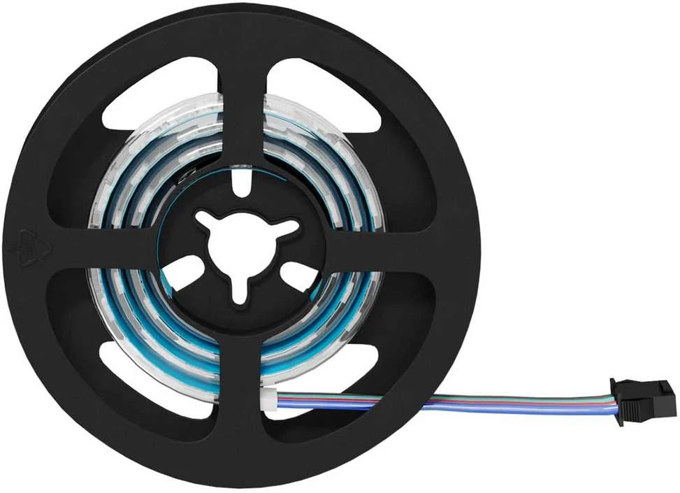 LED juosta 2 vnt. Juoda ir permatoma Varis ir plastikas