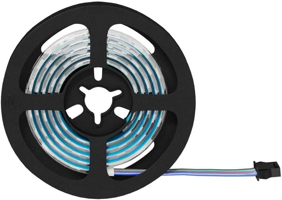 LED juosta 2 vnt. Juoda ir permatoma Varis ir plastikas