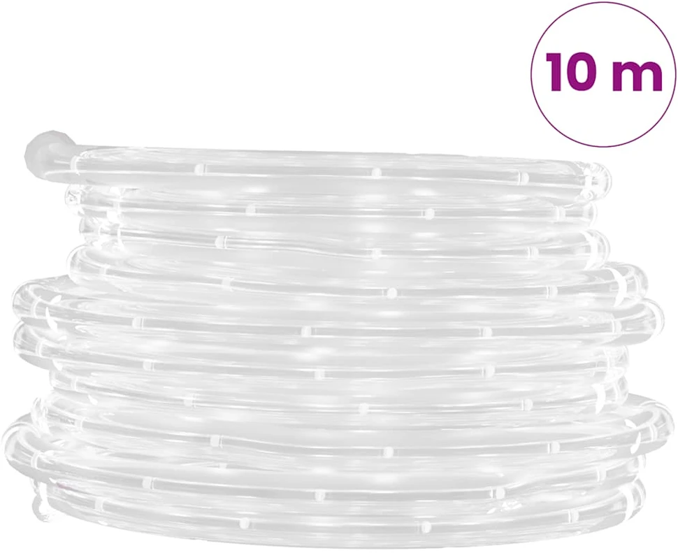 LED juosta su 240 šaltos baltos spalvos LED, 10m, PVC