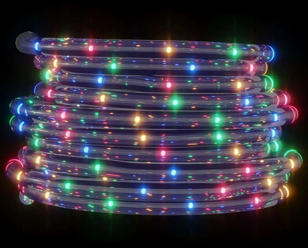 LED juosta su 480 įvairių spalvų LED, 20m, PVC