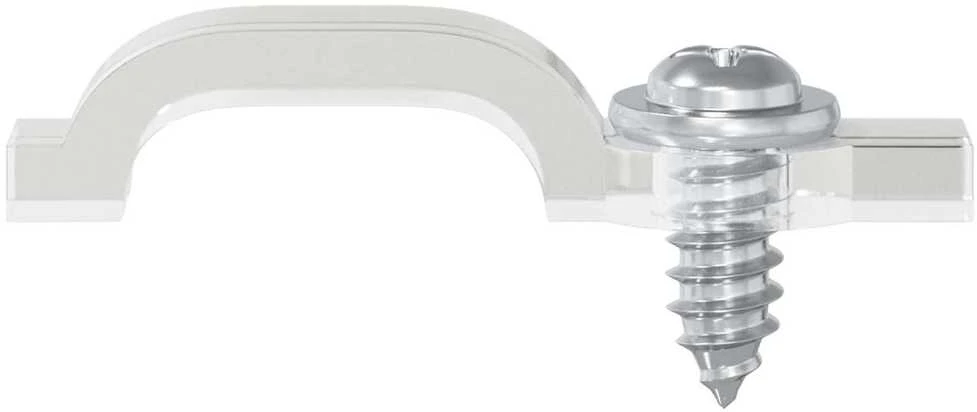 LED Juostos Klipai 23,8 mm 2 vnt. Skaidrus Plastikas ir Geležis