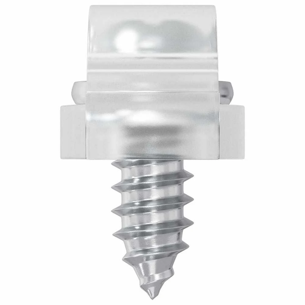 LED Juostos Klipai 23,8 mm 2 vnt. Skaidrus Plastikas ir Geležis