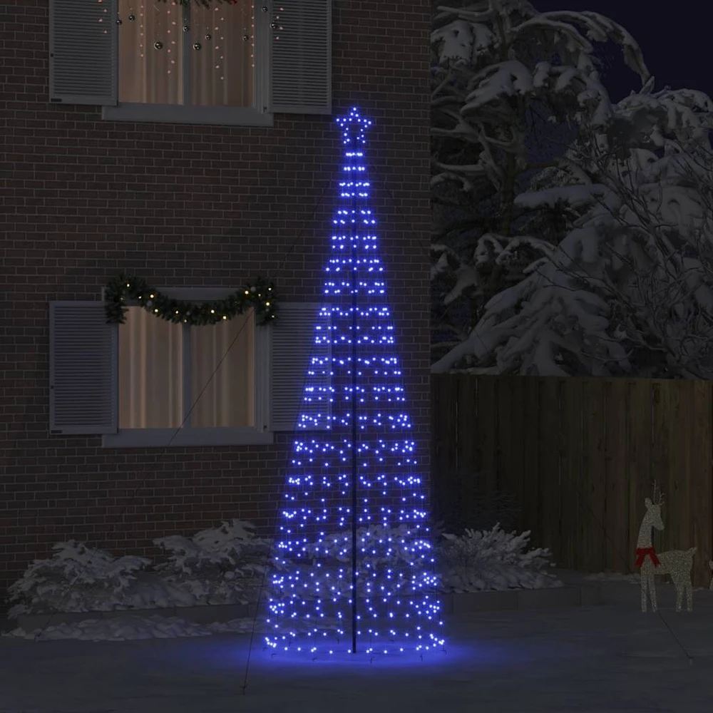 LED Kalėdų medis EKENAS 400 cm 800 LED Mėlyna Plienas Mėlyna