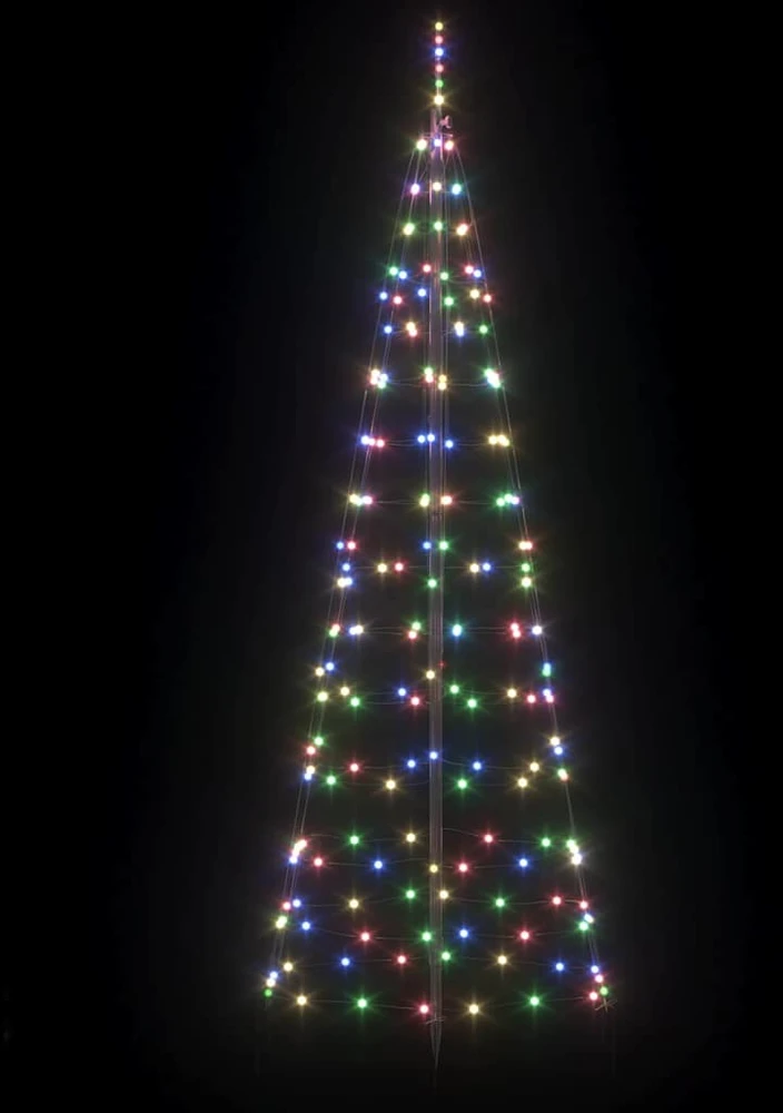 LED Kalėdų medis EKENAS 250 cm 390 LED Įvairių spalvų Plienas