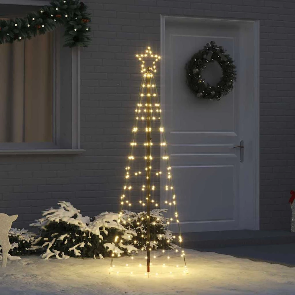 LED Kalėdų medis 250 cm 390 LED Šilta balta Plienas Šilta balta