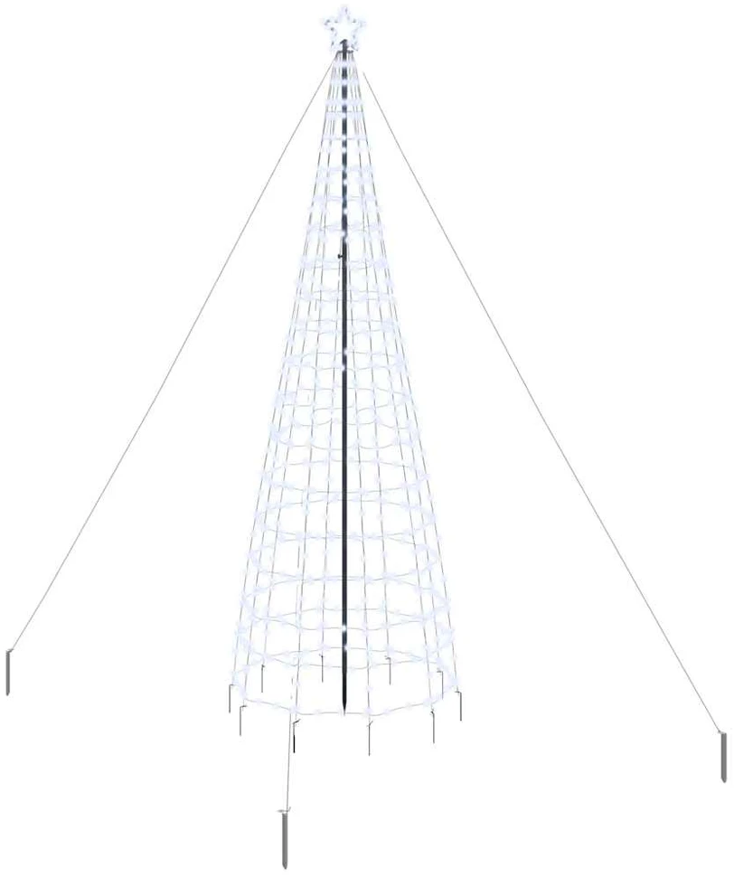 LED Kalėdų medis EKENAS 400 cm 800 LED Šalta balta Plienas