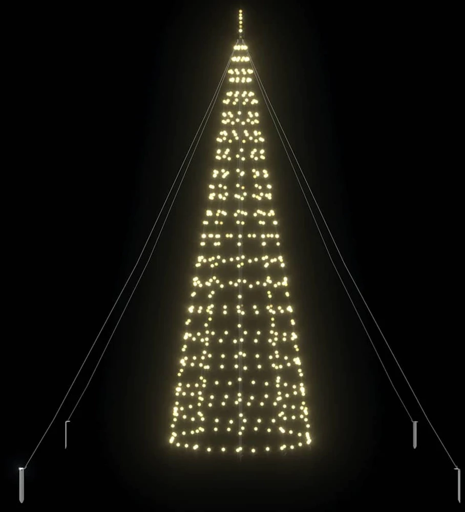 LED Kalėdų medis EKENAS 400 cm 800 LED Šilta balta Plienas