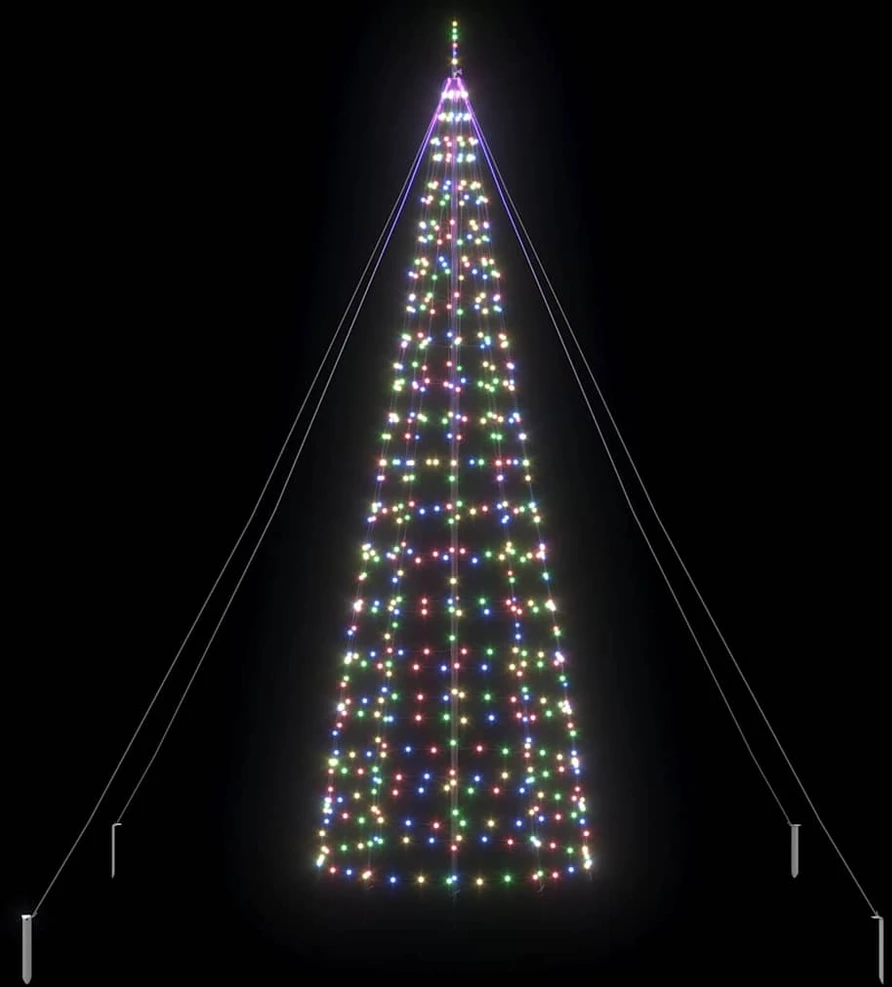 LED Kalėdų medis EKENAS 400 cm 800 LED Įvairių spalvų Plienas