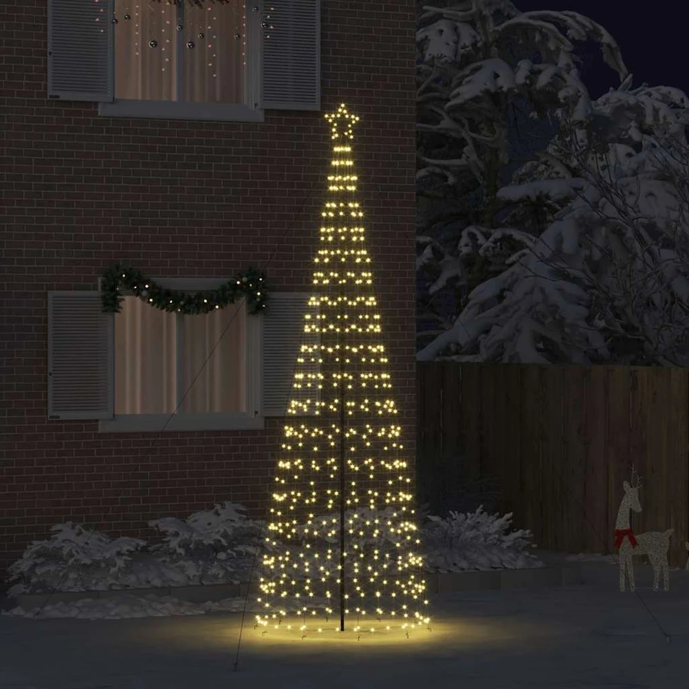LED Kalėdų medis EKENAS 400 cm 800 LED Šilta balta Plienas
