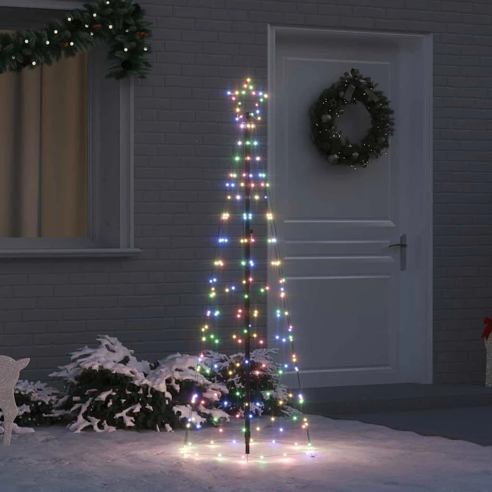 LED Kalėdų medis EKENAS 250 cm 390 LED Įvairių spalvų Plienas