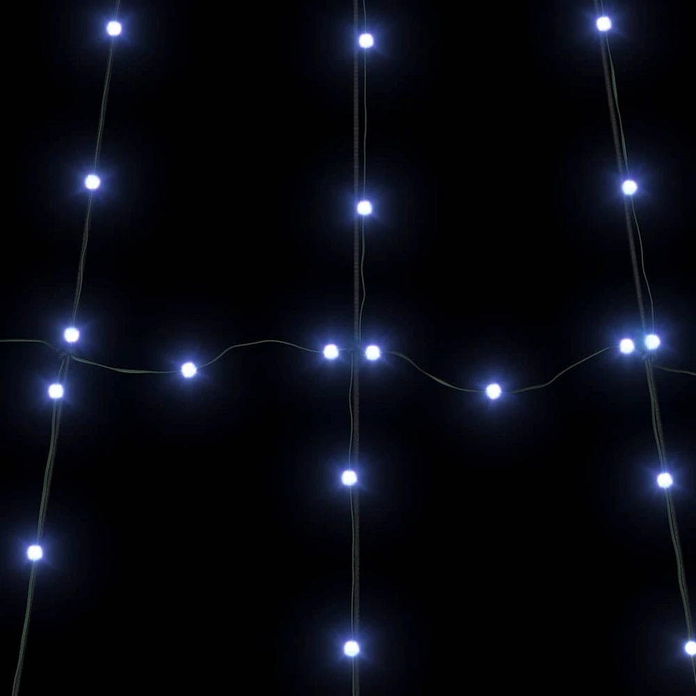 LED Kalėdinė eglutė su žemės kuoleliais Mėlyna 511 cm Metalas