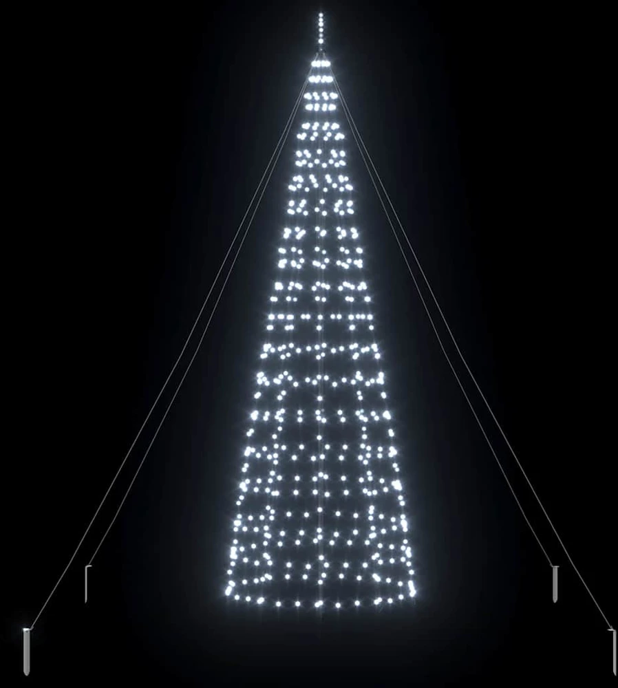 LED Kalėdų medis EKENAS 400 cm 800 LED Šalta balta Plienas