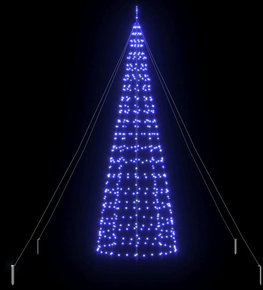 LED Kalėdų medis EKENAS 400 cm 800 LED Mėlyna Plienas Mėlyna